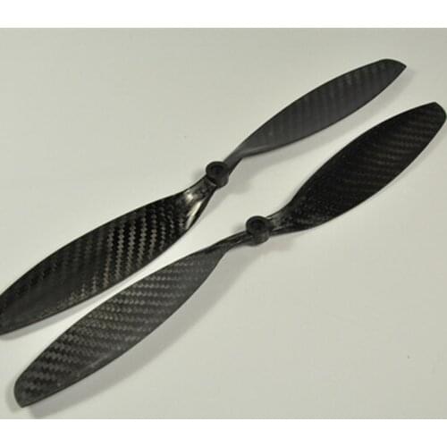1 Pair Of 12x3.8 3K Carbon Fiber Propeller CW CCW 1238 CF Props For RC Quadcopter Hexacopter Multicopter