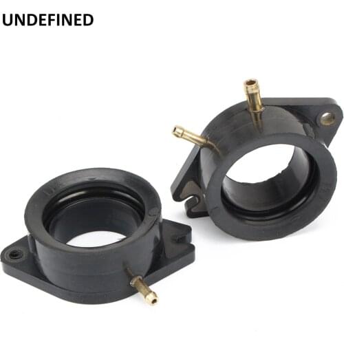 2pcs Carburetor Carb Intake Manifold Interface Adapters For Yamaha XV700 XV750 XV920 XV1100 Virago 700 750 920 1100 accessories