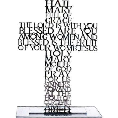 2021 New Acrylic Religious Scriptures Cross Jesus Christ Catholic Bible Church Prayer