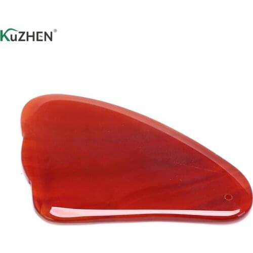Agate GuaSha Scraping Board Set Point Treatment Massage Tools For SPA Salon Acupuncture Therapy Trigger