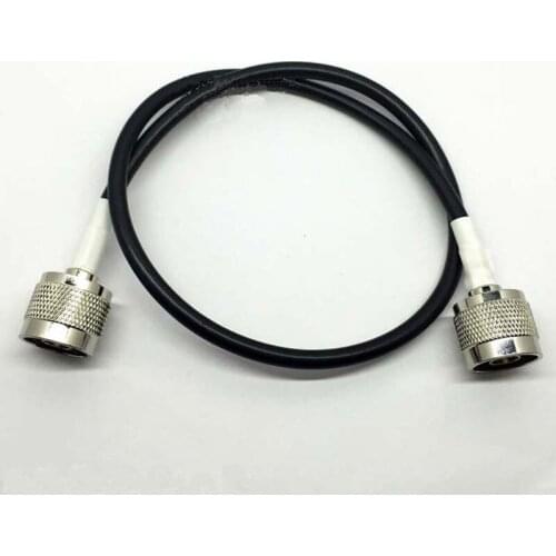 Free shipping RF cable black L16 jumper N male to male Plug connector Extension cord RG58 50ohm 0.5-10M