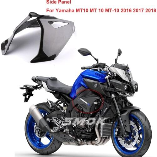 Carbon Fiber Side Frame Fairing Panel Kits Guard Cover For Yamaha MT10 MT 10 MT-10 2016 2017 2018 Refit Motorcycle Protector