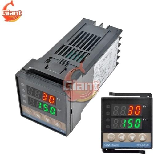 Digital PID Temperature Controller REX-C100 LCD Relay Solid State Thermostat K Thermocouple M*AN V*AN Probe Temp Meter Tester