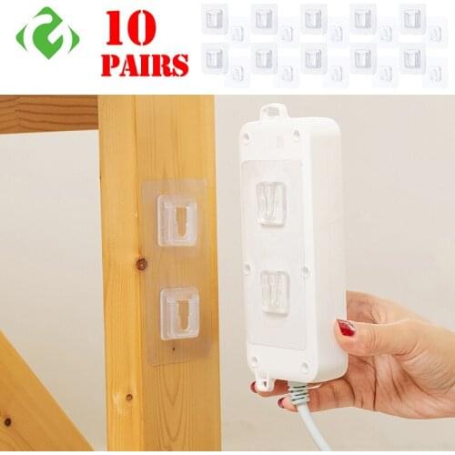 Double-Sided Adhesive Wall Hooks Hanger Strong Transparent Hooks Suction Cup Sucker Wall Storage Holder For Kitchen Bathroon