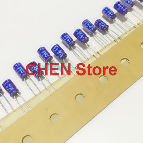 20PCS/50PCS ELNA blue robe 10uf 35v RC2 35V10UF 4X7MM audio electrolytic capacitor 10uF/35V Ultra small volume
