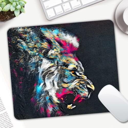 Animal Tiger Printed Gaming Small Size Mouse Pad Gamer Computer Mousepad Game Keyboard Mice Mat Office Decoration
