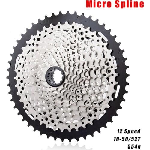 MTB 12 Speed 10-50T Cassette Micro Spline Cassette M6100 10-50/52T Sprocket 12s Cassette 12V K7 Fit For MS Hub Body M7100 M8100