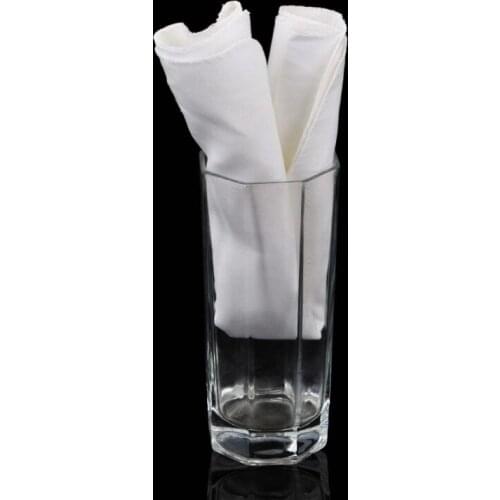 Kitchen Tableware Barware Bar Tool White Chemical Fabric Cotton Anti static Napkin Cloth Wipe Cup Cloth 10 Pcs/lot