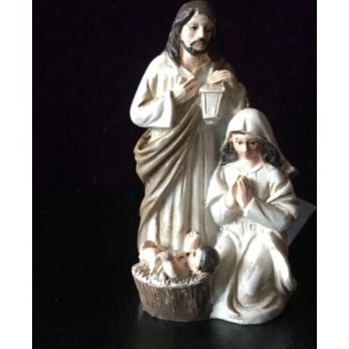 Our Lady of the Holy Family of Jesus St. Joseph small sculpture statue home car hanging ornaments
