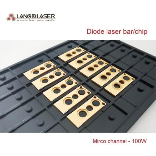 Micro Channel diode laser bar / 808nm & 810nm diode laser bar with output power : 100W/each