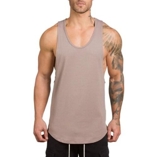 2020 Fashion New Style Vest Muscle Guys Gyms Stringer Tank Top Sleevees Shirt Joggers Casual undershirt Workout Shirt