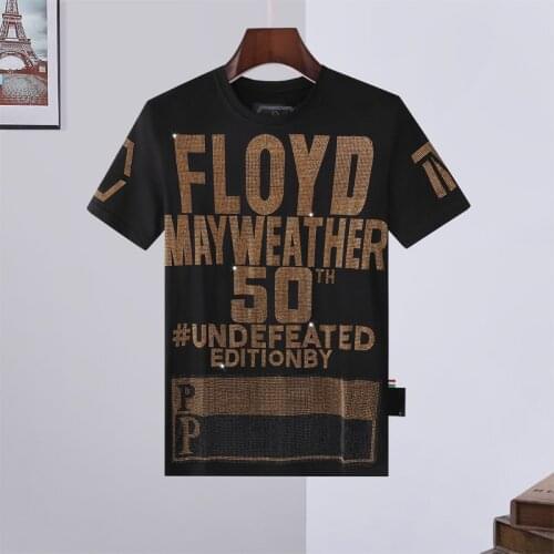 SKULL Brand Fashion Men Short Sleeve 3D Printing Street Hip-Hop Style Men Plein Tshirt Black Tops Skull Sportswear Manche Courte