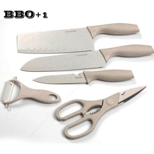 5/6/7pcs Complementary Food Fruit Meat Kitchen Knife Set Ceramic Scissors Knives Cutter Cutting Vegetable Cooking Home Tools
