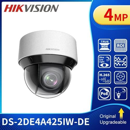 Original Hik PTZ DS-2DE4A425IW-DE 4-inch 4MP IP66 IR surveillance 25X POE Powered by darkfighter IR Network Speed Dome
