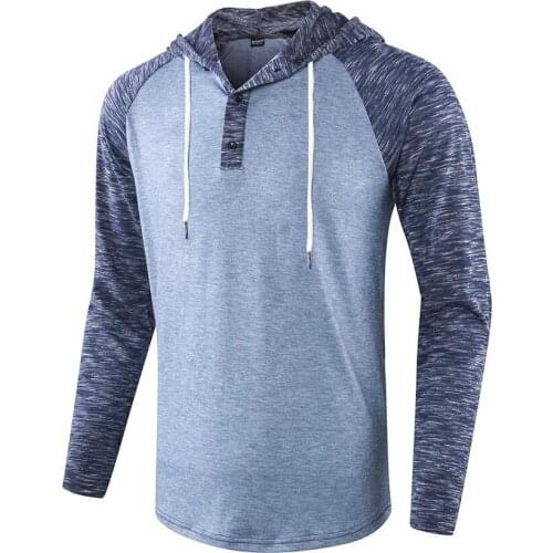 2019 Autumn Spring and Long Sleeve Slim Mens Hoodies Long Sleeve Hip-Hop Mens Streetwear Hooded Swag Hem Clothes Top Men Hood