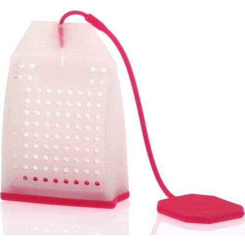 Colorful Food grade silicone Empty Teabags String Filter Herb Loose Tea Leaves Bags Teabag For Home Travel Necessities