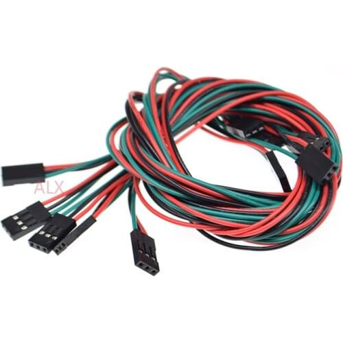 5PCS 3PIN DUPONT LINE female to female PITCH 2.54MM 70CM double head 3P JUMPER CABLE WIRE FOR PCB connector 3D Printer