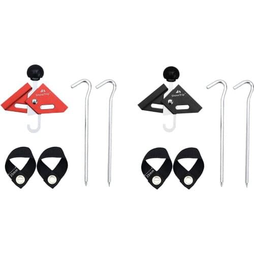 Adjustable Tarp Pole Tip Caps Single Person Tent Building Pole Connector Holder Shelter Canopy Ripping Protect Joint Rod Ball