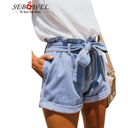 Женские завышенные шорты SEBOWEL China At AliExpress