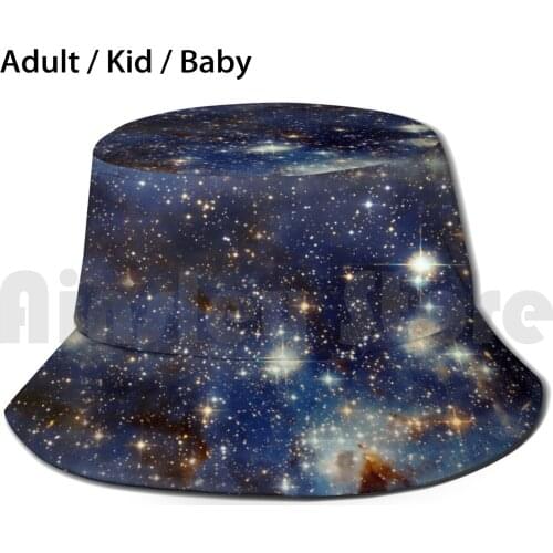 Space Nebula-Blue Sky River Sun Hat Foldable UV Protection Space Fog Big Blue Sky River Space Fog Alles Stelar