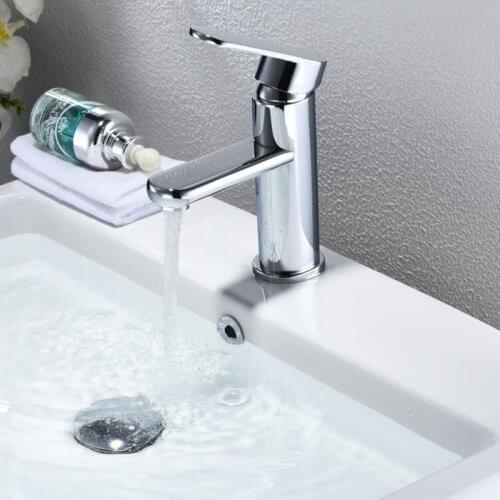 Basin Faucets Waterfall Bathroom Faucet Single handle Basin Mixer Tap Bath Faucet Brass Sink Water Crane Silver Hot&Cold Faucets