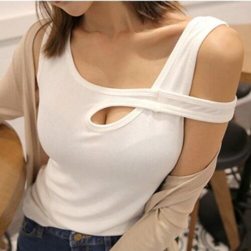 TVVOVVIN New 2021 Spring Korean Summer Top Womens New Fashion Trend Casual Sexy Sleeveless Hollow Tops Tank Girl MJH8