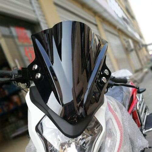 Universal Windscreen For Keeway BMW Triumph Aprilia MV Agusta Moto Guzzi Screen Glass Windshield Bracket 7/8" Or 1" Handlebar