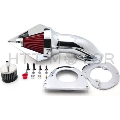 Aftermarket free shipping motorcycle parts for Kawasaki Vulcan 800 Classic 1995-2012 CHROME Cone Spike Air Cleaner filter