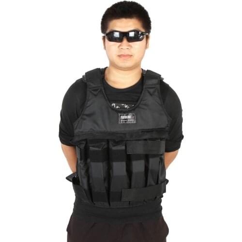 Loading Weight Vest 15kg/20kg/50kg Boxing Training Workout Exercise Fitness Equipment Gym Vest With The Weighting For Training