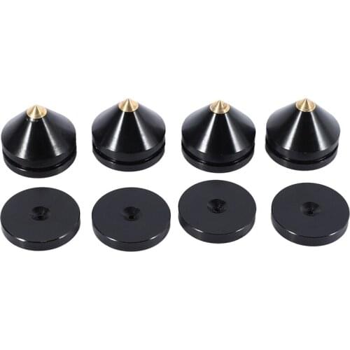 1 Sets Speaker Loudspeaker Spikes Stand Feets Audio Speaker Repair Parts Turntable DIY Speaker Stand Shock Pin Nails and Pads Ac