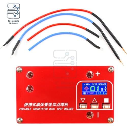 DC 12V Portable Spot Welding Machine 18650 Battery Pack Spotwelder 4 MOSFET Circuit Board with LCD Display