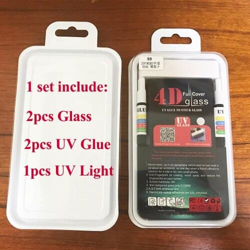 2pcs Nano Liquid Full Glue Tempered Glass For Huawei Mate 20 Pro Screen Protector With Install Kit UV Glue Light