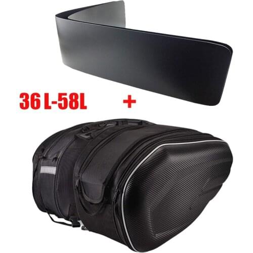 2PCS Universal fit Motorcycle Pannier Bags Luggage Saddle Bags Side Storage Fork Travel Pouch Box 36-58L