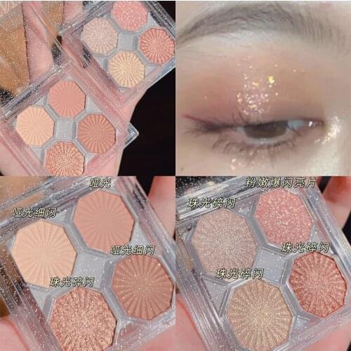 4 Color Matte Shimmer Glitter Eyeshadow Pallete Metallic Diamond Pigmented Maquillage EyeShadow Palette Make up Palette Cosmetic