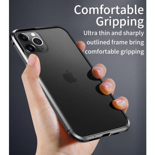 Luxury Aluminum Metal Bumper Case For iPhone 12 Pro Max 12 Mini Case Shockproof Light 12 Pro Cover Coque For iPhone 12 Pro Max