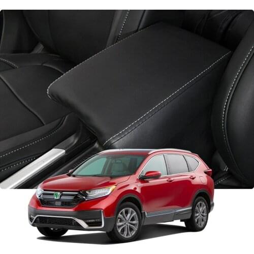 LFOTPP Car Armrest Box Cover For CRV 5th 2018 2019 2020 Central Control Armrest Storage Box Pad Auto Interior Accessories Black