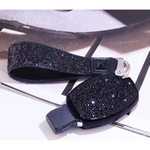 Car Key Case Cover Protector Protection Accessories Crystal Diamond for Mercedes benz A B R G Class GLK GLA w204 W251 W46