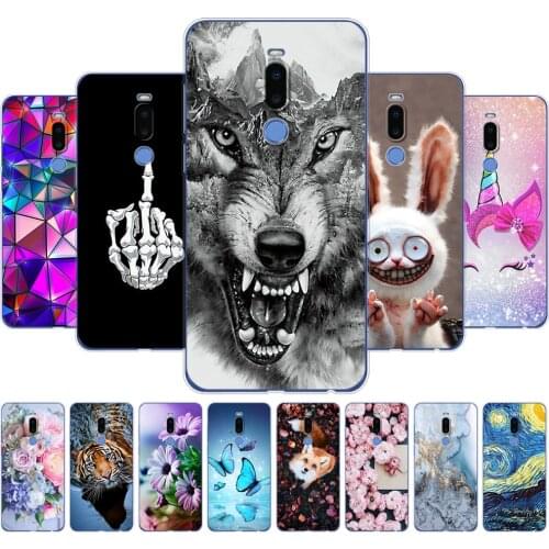 For Meizu X8 Case Silicon Soft TPU Phone Cover Case Painting Funda for Meizu X 8 MeizuX8 Clear Coque Animal Floral Marble Bumper
