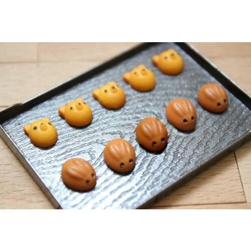 G10-X023 children baby gift Toy 1:6 Dollhouse mini Furniture Miniature rement accessories Bear Rabbit Bunny 10pcs/set