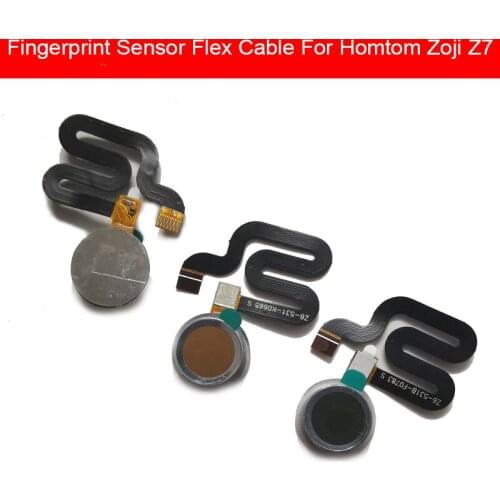Home Button Fingerprint Sensor Flex Cable For HomTom Zoji Z7 Menu Return Touch Sensor Flex Ribbon Repair Parts Replacement