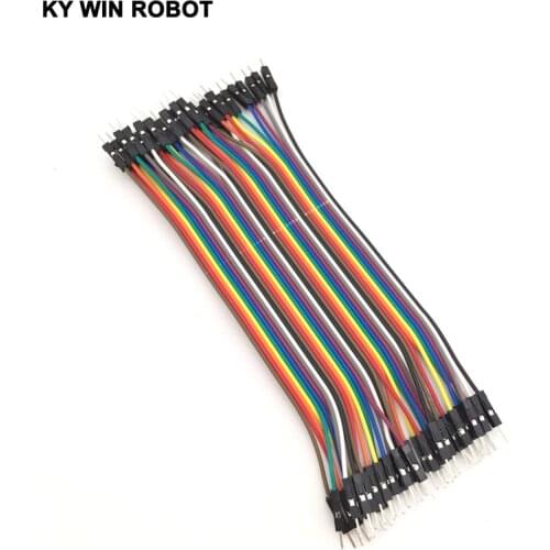 Dupont line 40pcs 15cm 2.54mm 1p-1p Pin Male to Male Color Breadboard Cable Jump Wire Jumper For Arduino