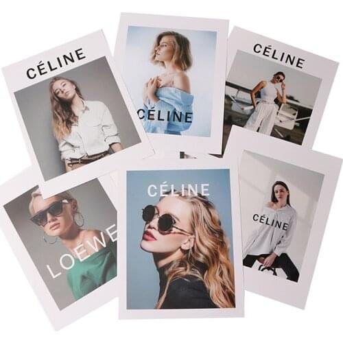Fotografia Studio Decoration 8pcs Fashion Magazine Card Sheet 2 Sides Pattern INS Photography Background Life Photo Shoot Props