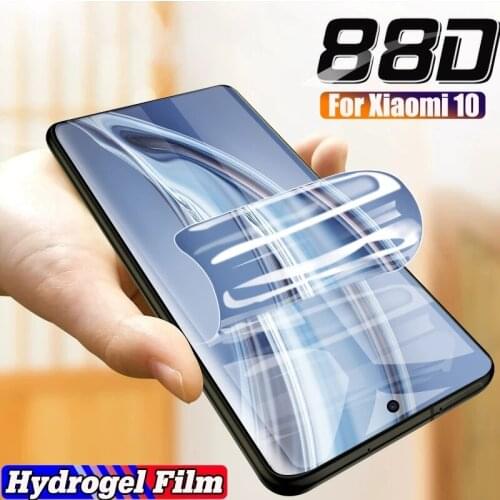 88D Hydrogel Film Screen Protector For Xiaomi Mi 10 9 8 SE A2 A3 Lite 9T CC9E 9X Mix 3 Note 8 10 10T Ultra Pro Film Not Glass