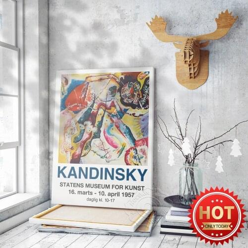 Russians Wassily Kandinsky Artwork Poster, Abstract Print Art, SMK-Statens Museum for Kunst Wall Art, Kandinsky Print Painting