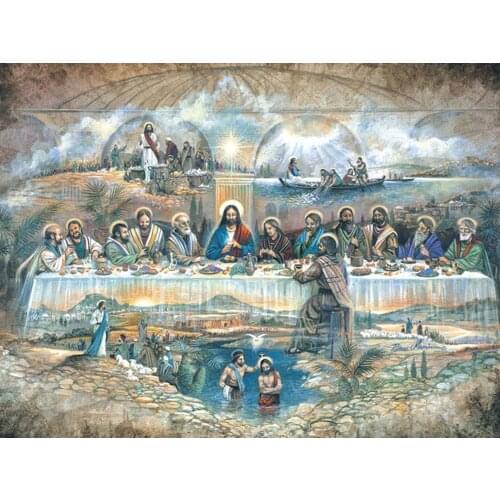 DIY Painting By Numbers Christian Oil Coloring By Numbers Religious Jesus Wall Art Canvas Picture Hand Painted Home Decoration