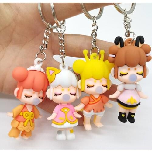 Lin Shen knows nowhere keychain cute cartoon car mobile phone key pendant key chain bag ornament