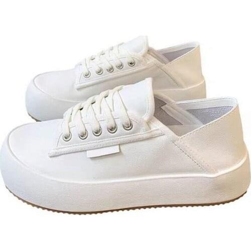 YSHUNIJ Small White Shoes2021 New Korean Version Foreign Style Pink Comfortable Casual Bread Shoes Single Shoes