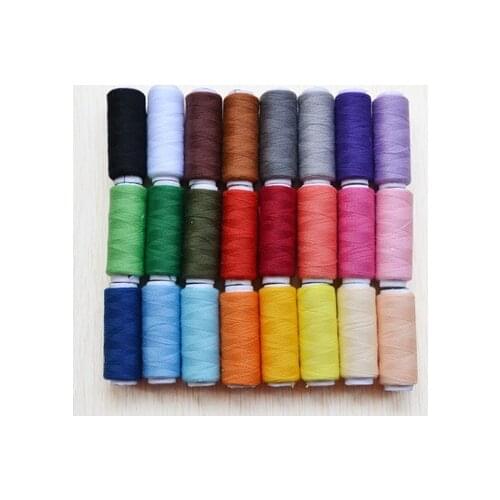 24pcs/set Sewing Thread Polyester Thread Set Strong And Durable Sewing Threads For Hand Machines Sewing