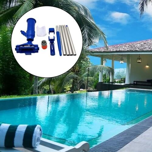 Swimming Pool Cleaner Kits Underwater Telescopic Section Pole Mesh Bag for Above Ground Pool Hot Tub Fountain Tool Easy Assemble
