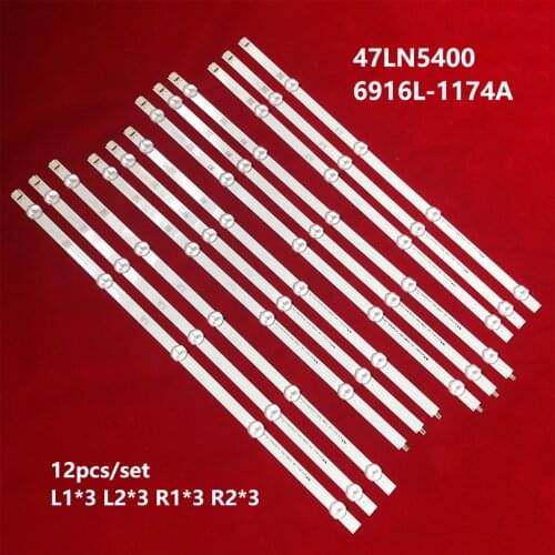 New LED backlight For LG 47inch LC470DU 47LN5200 47LN5400-CN 47LN5700 47LA620V 6916L-1174A 6916L-1175A 6916L-1176A 6916L-1177A